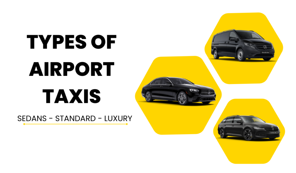 different vehicules types for airport taxis